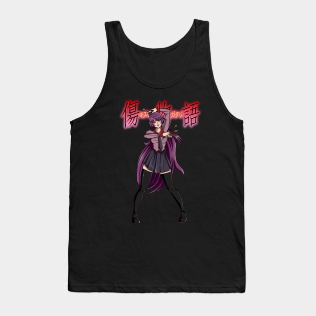 Hitagi Senjougahara Tank Top by MauryAraya316